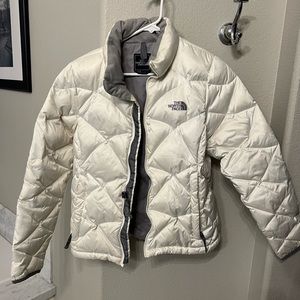 White North Face puffer 550 zip in liner